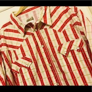 🤠Men’s VTG Express Riders ButtonDown Sz2XL